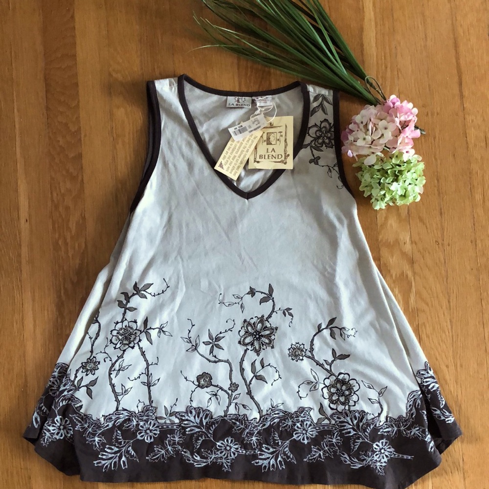 🏖EUC tropical tank top size S